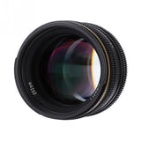 E-Electronic Kamlan lens 50mm F1.1 APS-C Large Aperture Manual Focus Lens Standard Fixed Focus APS-C Frame Mirrorless Lens Cameras lentille Camera Lens For Canon EOS-M NEX Fuji X M4/3 Cameras