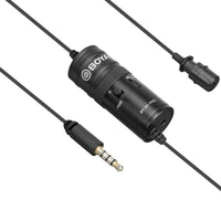 E-Electronic BOYA BY-M1 PRO Audio Video Record Lavalier Lapel Clip Microphone for iPhone Android Mac Vlog Mic for DSLR Camcorder Recorder