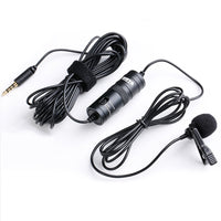 E-Electronic BOYA BY-M1 3.5mm Audio Video Record Lavalier Lapel Clip Microphone for iPhone Android Mac Vlog Mic for DSLR Camcorder Recorder