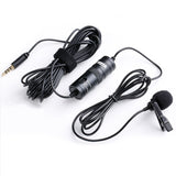 E-Electronic BOYA BY-M1 3.5mm Audio Video Record Lavalier Lapel Clip Microphone for iPhone Android Mac Vlog Mic for DSLR Camcorder Recorder
