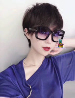 S-sunglasses Mens Sunglasses Mirrored Retro Large Oversized Square Designer Eyewear for T.O.M F.O.R.D TF0580