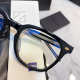 S-sunglasses 2021 Monster Square Anti Radiation Glasses For Kubo With White Round Case Replaceable for Lens Eyewear Eyeglass Glasses Non Graded Lens Eyewear for Women and Men