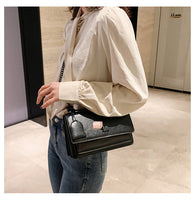 L-package 22-14-10cm Women Purse Clutch Small Crossbody Shoulder Bag with Chain Strap