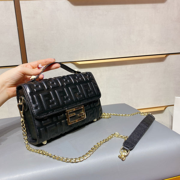 M-Handbag 2021 Baguette bag 22cm Women Retro Small Handbags Short Strap Shoulder Bags Female Baguette Bag PU Leather Underarm Bags