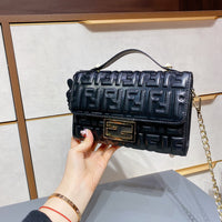 M-Handbag 2021 Baguette bag 22cm Women Retro Small Handbags Short Strap Shoulder Bags Female Baguette Bag PU Leather Underarm Bags