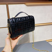 M-Handbag 2021 Baguette bag 22cm Women Retro Small Handbags Short Strap Shoulder Bags Female Baguette Bag PU Leather Underarm Bags
