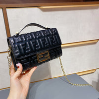 M-Handbag 2021 Baguette bag 22cm Women Retro Small Handbags Short Strap Shoulder Bags Female Baguette Bag PU Leather Underarm Bags