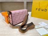 M-Handbag Baguette bag 22cm Retro Alligator Skin Pattern Female Small Handbags Short Strap Shoulder Bags Phone Purse Baguette Bag High Quality PU Leather