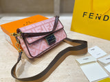 M-Handbag Baguette bag 22cm Retro Alligator Skin Pattern Female Small Handbags Short Strap Shoulder Bags Phone Purse Baguette Bag High Quality PU Leather