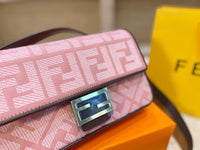 M-Handbag Baguette bag 22cm Retro Alligator Skin Pattern Female Small Handbags Short Strap Shoulder Bags Phone Purse Baguette Bag High Quality PU Leather