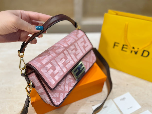 M-Handbag Baguette bag 22cm Retro Alligator Skin Pattern Female Small Handbags Short Strap Shoulder Bags Phone Purse Baguette Bag High Quality PU Leather