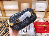 M-Handbag SMALL DIORRTRAVEL VANITY CASE 25-15-14cm Female Brand Profession Makeup Case Fashion Beautician Cosmetics Organizer Storage Box Nail Tool Suitcase For Women Make Up Bag