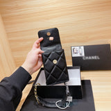 M-Handbag 10-17cm 19 Phone Holder With Chain Mobile Phone Bag Messenger Bag Shiny Goatskin Gold-Tone Silver-Tone Ruthenium-Finish MetalBeige Shoulder Bag Tote Bag for women for iphone 12