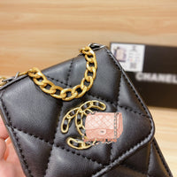 M-Handbag 10-17cm 19 Phone Holder With Chain Mobile Phone Bag Messenger Bag Shiny Goatskin Gold-Tone Silver-Tone Ruthenium-Finish MetalBeige Shoulder Bag Tote Bag for women for iphone 12
