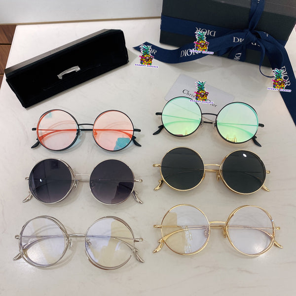 S-sunglasses Dior Anti Blue Light Glasses Round Frame Vintage Eyeglasses For Stellaire2 Double Frame Optical Lenses For Woman Men Metal Spectacle Frames Women Vintage Metal Square Glasses Frame Female Optical Transparent Spectacles