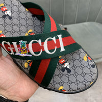 S-shoe GUCCI Summer Women Sandals Shoes Summer Style Fashion PU Leather Interlocking Surface Female Slippers Solid High Quality Woman Slides Multi-style Non-slip Home Slippers Indoor Shoes Female Sandals Shoes