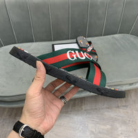 S-shoe GUCCI Summer Women Sandals Shoes Summer Style Fashion PU Leather Interlocking Surface Female Slippers Solid High Quality Woman Slides Multi-style Non-slip Home Slippers Indoor Shoes Female Sandals Shoes
