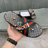 S-shoe GUCCI Summer Women Sandals Shoes Summer Style Fashion PU Leather Interlocking Surface Female Slippers Solid High Quality Woman Slides Multi-style Non-slip Home Slippers Indoor Shoes Female Sandals Shoes