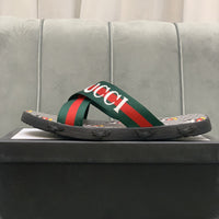 S-shoe GUCCI Summer Women Sandals Shoes Summer Style Fashion PU Leather Interlocking Surface Female Slippers Solid High Quality Woman Slides Multi-style Non-slip Home Slippers Indoor Shoes Female Sandals Shoes