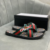 S-shoe GUCCI Summer Women Sandals Shoes Summer Style Fashion PU Leather Interlocking Surface Female Slippers Solid High Quality Woman Slides Multi-style Non-slip Home Slippers Indoor Shoes Female Sandals Shoes