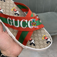 S-shoe GUCCI Summer Women Sandals Shoes Summer Style Fashion PU Leather Interlocking Surface Female Slippers Solid High Quality Woman Slides Multi-style Non-slip Home Slippers Indoor Shoes Female Sandals Shoes