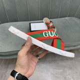 S-shoe GUCCI Summer Women Sandals Shoes Summer Style Fashion PU Leather Interlocking Surface Female Slippers Solid High Quality Woman Slides Multi-style Non-slip Home Slippers Indoor Shoes Female Sandals Shoes