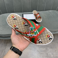 S-shoe GUCCI Summer Women Sandals Shoes Summer Style Fashion PU Leather Interlocking Surface Female Slippers Solid High Quality Woman Slides Multi-style Non-slip Home Slippers Indoor Shoes Female Sandals Shoes