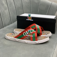 S-shoe GUCCI Summer Women Sandals Shoes Summer Style Fashion PU Leather Interlocking Surface Female Slippers Solid High Quality Woman Slides Multi-style Non-slip Home Slippers Indoor Shoes Female Sandals Shoes