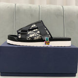 S-shoe Dior Designer Fashion Women's Sandals Hook Loop Shoes Woman Gladiator Casual Ladies Flat Shoes Platform Soft Female Footwear Sandals Women Slippers Shoes For Women Outdoor Designer Shoes Sport Sneakers