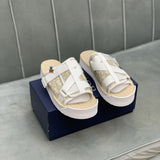 S-shoe Dior Designer Fashion Women's Sandals Hook Loop Shoes Woman Gladiator Casual Ladies Flat Shoes Platform Soft Female Footwear Sandals Women Slippers Shoes For Women Outdoor Designer Shoes Sport Sneakers