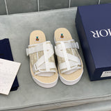 S-shoe Dior Designer Fashion Women's Sandals Hook Loop Shoes Woman Gladiator Casual Ladies Flat Shoes Platform Soft Female Footwear Sandals Women Slippers Shoes For Women Outdoor Designer Shoes Sport Sneakers