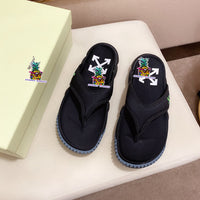S-shoe O.F.F W.H.I.T.E British Style Thick Bottom Shoes Women Sandals Retro Female Women Sandals Thick Bottom Ladies Sandals Platform Sandals Women Open Toe Beach Shoes Stamped Woman Footwear Sandals