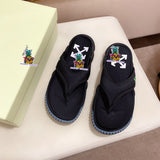 S-shoe O.F.F W.H.I.T.E British Style Thick Bottom Shoes Women Sandals Retro Female Women Sandals Thick Bottom Ladies Sandals Platform Sandals Women Open Toe Beach Shoes Stamped Woman Footwear Sandals