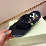 S-shoe O.F.F W.H.I.T.E British Style Thick Bottom Shoes Women Sandals Retro Female Women Sandals Thick Bottom Ladies Sandals Platform Sandals Women Open Toe Beach Shoes Stamped Woman Footwear Sandals