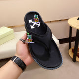 S-shoe O.F.F W.H.I.T.E British Style Thick Bottom Shoes Women Sandals Retro Female Women Sandals Thick Bottom Ladies Sandals Platform Sandals Women Open Toe Beach Shoes Stamped Woman Footwear Sandals