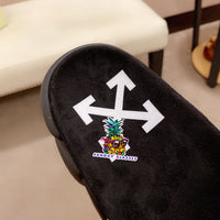 S-shoe O.F.F W.H.I.T.E British Style Thick Bottom Shoes Women Sandals Retro Female Women Sandals Thick Bottom Ladies Sandals Platform Sandals Women Open Toe Beach Shoes Stamped Woman Footwear Sandals
