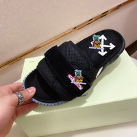 S-shoe O.F.F W.H.I.T.E British Style Thick Bottom Shoes Women Sandals Retro Female Women Sandals Thick Bottom Ladies Sandals Platform Sandals Women Open Toe Beach Shoes Stamped Woman Footwear Sandals