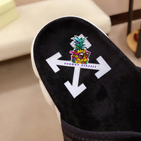 S-shoe O.F.F W.H.I.T.E British Style Thick Bottom Shoes Women Sandals Retro Female Women Sandals Thick Bottom Ladies Sandals Platform Sandals Women Open Toe Beach Shoes Stamped Woman Footwear Sandals