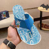 S-shoe Dior Summer Beach Flip Flops Men Shoes New Arrival Non-slip Beach Slipper For Men Large Size Breathable Flats Slipper Men Shoes Women Slippers High Quality Beach Sandals Non-slip Casual Flip Flop Slippers Black Slippers