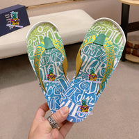 S-shoe Dior Summer Beach Flip Flops Men Shoes New Arrival Non-slip Beach Slipper For Men Large Size Breathable Flats Slipper Men Shoes Women Slippers High Quality Beach Sandals Non-slip Casual Flip Flop Slippers Black Slippers