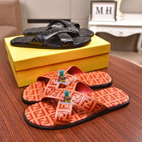 S-shoe Fendi Woman Summer Simple Home Indoor Men and Women's Slippers Cross with Lovers Bathroom Sandals EVA Antiskid Slippers Shoes Sandals Beach Flats Shoes Sandal Non-slip Flat Sandals