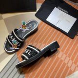 S-shoe Summer New Women's Slippers Personality Fashion Comfortable Casual Leather Flat Sandals Home Slipper Women Summer Fashion Outer Wear Flat Sandals Korean Style Versatile Soft Girl Sandals women Beach