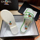 S-shoe Summer New Women's Slippers Personality Fashion Comfortable Casual Leather Flat Sandals Home Slipper Women Summer Fashion Outer Wear Flat Sandals Korean Style Versatile Soft Girl Sandals women Beach