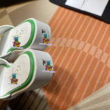 S-shoe Summer New Women's Slippers Personality Fashion Comfortable Casual Leather Flat Sandals Home Slipper Women Summer Fashion Outer Wear Flat Sandals Korean Style Versatile Soft Girl Sandals women Beach