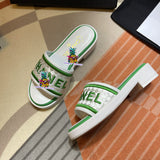 S-shoe Summer New Women's Slippers Personality Fashion Comfortable Casual Leather Flat Sandals Home Slipper Women Summer Fashion Outer Wear Flat Sandals Korean Style Versatile Soft Girl Sandals women Beach