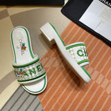 S-shoe Summer New Women's Slippers Personality Fashion Comfortable Casual Leather Flat Sandals Home Slipper Women Summer Fashion Outer Wear Flat Sandals Korean Style Versatile Soft Girl Sandals women Beach