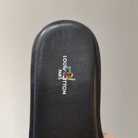 S-shoe Louis Vuitton Flat Slippers Women Non-slip Beach Shoes Casual Shoes Ladies Sandals Platform Women Shoes Summer Round Toe Outdoor Beach Dress Slippers Thick Sole