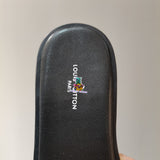 S-shoe Louis Vuitton Flat Slippers Women Non-slip Beach Shoes Casual Shoes Ladies Sandals Platform Women Shoes Summer Round Toe Outdoor Beach Dress Slippers Thick Sole