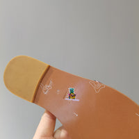 S-shoe Louis Vuitton Flat Slippers Women Non-slip Beach Shoes Casual Shoes Ladies Sandals Platform Women Shoes Summer Round Toe Outdoor Beach Dress Slippers Thick Sole