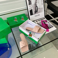 S-shoe B.O.T.T.E.G.A V.E.N.E.T.A Spring Summer Design Slipper Fashion Lingge Sandal Shoes Large Size Line-styled Outdoor Beach Holiday Slides Flat Heel Open Toe Flip Flop Slippers